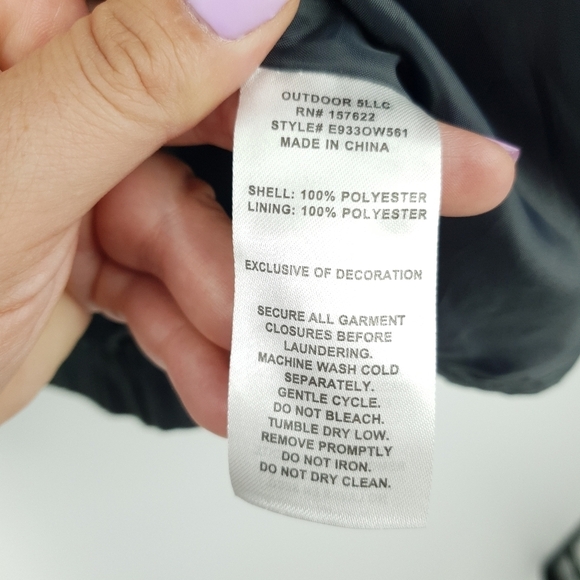 Eddie Bauer Big Kids Large 14/16 Red Grey Windbreaker Jacket Hooded Lightweight - Picture 10 of 11